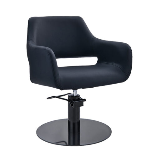 Madison Salon Chair - Black Round Base