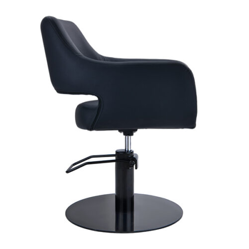 Madison Salon Chair - Black Round Base