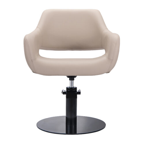 Madison Salon Chair - Latte Round Base