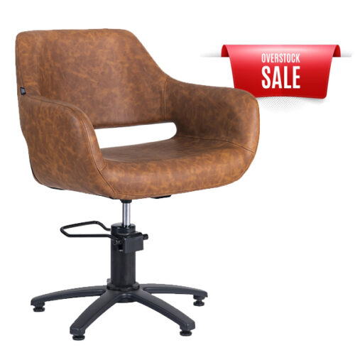 Madison Salon Chair - Tan 5 Star Base