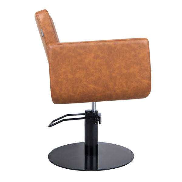 Larissa Salon Chair Tan - Round Base 3 Larissa Salon Chair Tan - Round Base