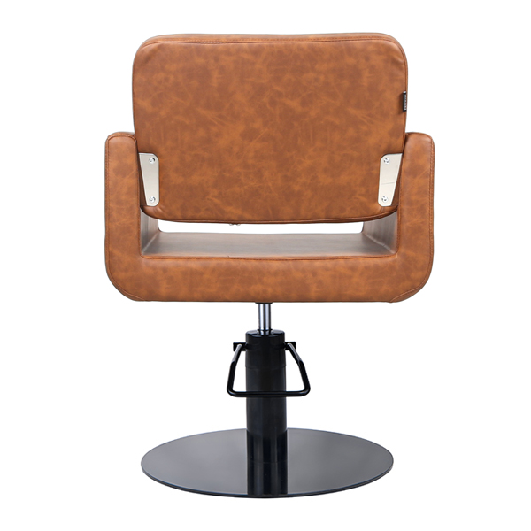 Larissa Salon Chair Tan - Round Base 5 Larissa Salon Chair Tan - Round Base