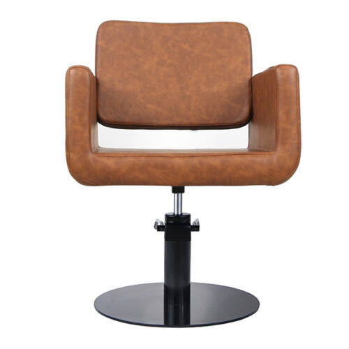 Larissa Salon Chair Tan - Round Base
