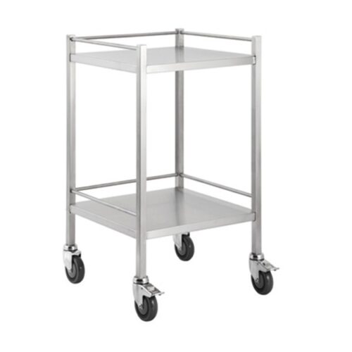 Medical Grade SS Trolley - 2 Tier