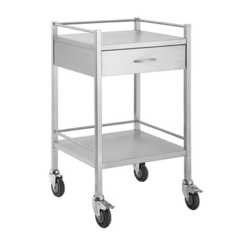 Medical Grade SS Trolley - 1 Drawer
