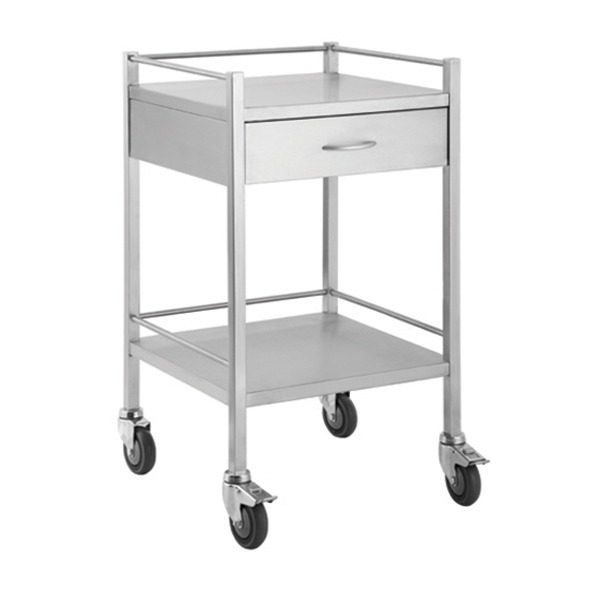 Medical Grade SS Trolley - 1 Drawer