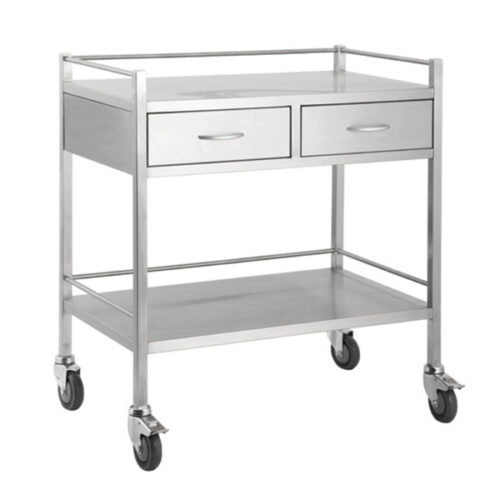Medi SS Trolley - 2 Drawer SBS
